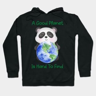 Cute Panda Holding Earth Save the Planet Hoodie